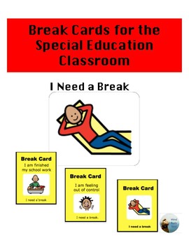 Preview of Break Cards for the Special Education Classroom