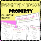 Break It Apart (Distributive Property)- Fill in the Blank/