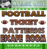 Break Out: Easy Football Math Patterns digital escape room