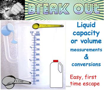 Preview of Break Out: Easy first time Liquid Capacity escape room
