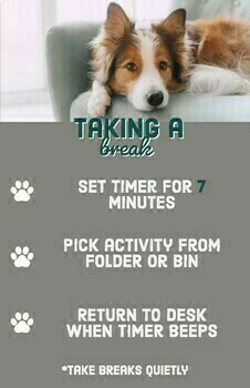 Preview of Break Poster & Break cards includes Tips for Taking Breaks