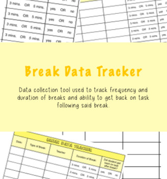 Preview of Break Tracker & Data Collection Tool