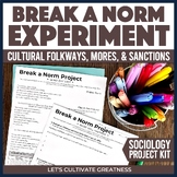 Sociology Culture Project Activity Break a Norm - Folkway 