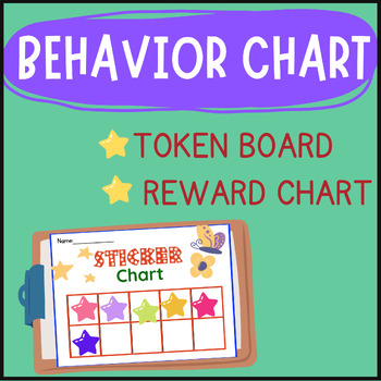 Preview of Break and visual choice board with behavior chart for kindergarten
