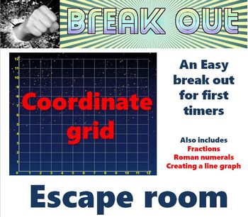 Preview of Break out: Easy first timer coordinate grid escape room
