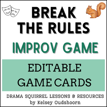 Preview of Break the Classroom Rules Improv Theatre Game for Back to School