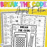 Break the Code | August