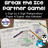 Break the Ice Partner Game 2 digit by 2 digit Multiplication