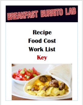 Preview of Breakfast Burrito Lab