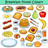 Breakfast Foods Clipart