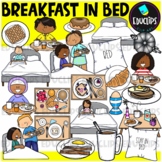 Breakfast In Bed Clip Art Set {Educlips Clipart}