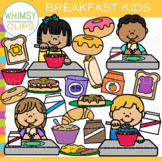 Breakfast Foods and Breakfast Kids Clip Art