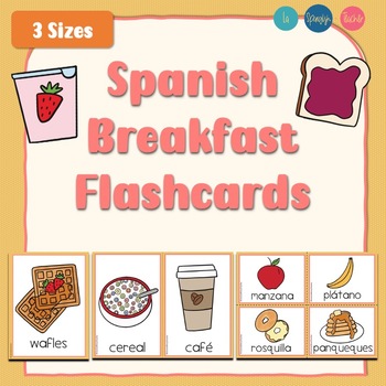 Preview of Spanish Breakfast Flashcards - El Desayuno Flashcards