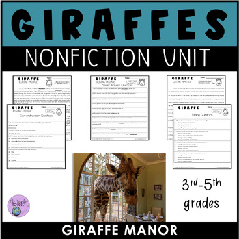 Preview of Giraffe Nonfiction Unit