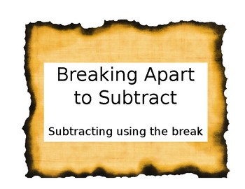 Preview of Breaking Apart to Subtract (With Regrouping)