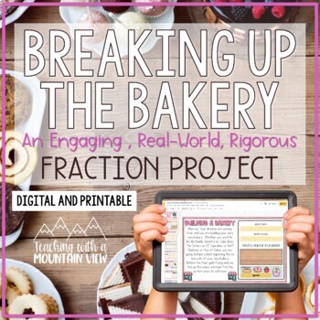 Preview of Fractions Math Project | 5th Grade Fraction Skills Real-World Activities