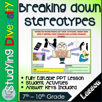 Preview of Breaking down stereotypes Lesson