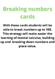 Breaking numbers cards