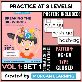 Preview of Breaking the Big Words: Syllable Division Activity Set 1 (VC/CV - Closed)