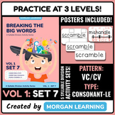 Breaking the Big Words: Syllable Division Activity Set 7 (