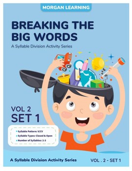 Preview of Breaking the Big Words: Syllable Division Activity Set 8 (V/CV - Closed & Open)