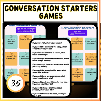 Preview of Breaking the Ice: Conversation Starters Workbook for Social Emotional Learning