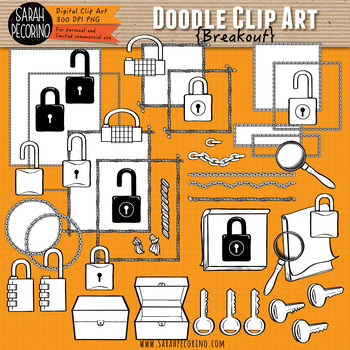 Preview of Breakout Doodle Clip Art Collection