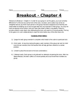 Preview of Breakout EDU - Triangle Congruence (SSS, SAS, AAS, ASA)