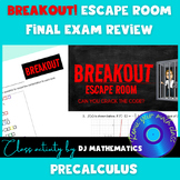 Breakout Escape Room Game - Precalculus Final Exam End of 