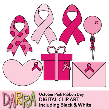 Preview of Breast Cancer Awareness, Pink Ribbon Day Clip Art