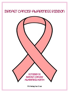 Preview of Breast Cancer Awareness Ribbon