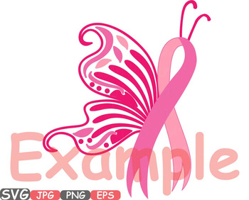 Download Breast Cancer Butterfly Svg Props Clipart Awareness Autism Ribbon Survivor 544s