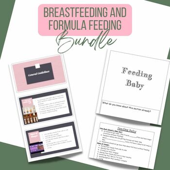 Preview of Breastfeeding and Infant Formula Feeding Google Slides and Guided Notes