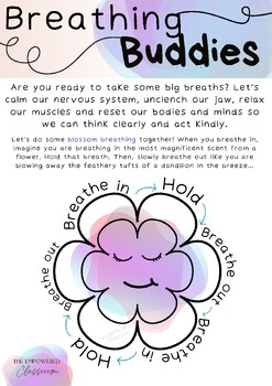 Preview of Mindful Breathing - Breathing Buddies by The Empowered Classroom