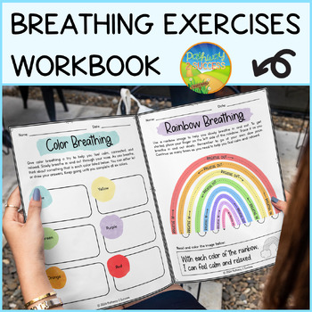 Preview of Breathing Exercises Workbook - Activities for Mindfulness & Calming Strategies