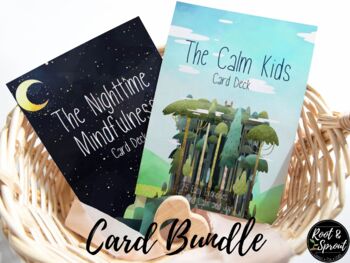Preview of Breathing Exercises and Mindfulness SEL Card Deck Bundle