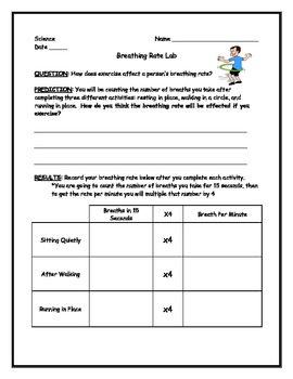 breathing rate and exercise experiment