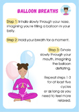 Breathing exercise poster: Balloon breaths