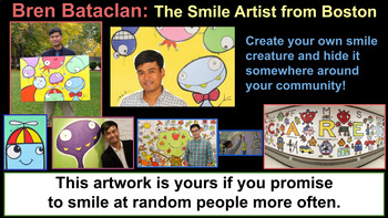 Preview of Bren Bataclan Smile Creatures - Google Slides Art Lesson {MrsBrown.Art}