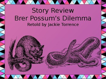 Preview of Brer Possum's Dilemma - Powerpoint Slides