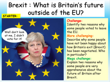 Preview of Brexit - Powerpoint, worksheets, activities