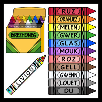 Preview of Crayons in Breton (Over 55 images)