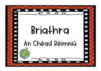 Preview of Briathra An Chéad Réimniú _ Task Cards
