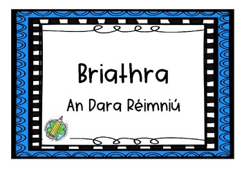 Preview of Briathra An Dara Réimniú _ Task Cards