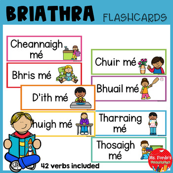 Preview of Briathra Flashcards Aimsir Chaite