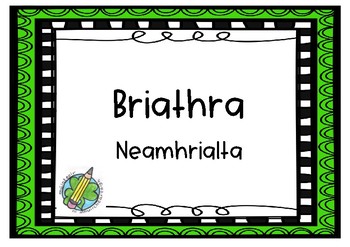 Preview of Briathra Neamhrialta _ Task Cards