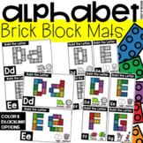 Brick Block Alphabet Letter Mats - Fine Motor Fun!