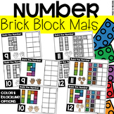 Brick Block Number Mats - Fine Motor Fun!