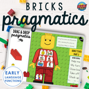 Preview of Brick Boom Cards™ & Printable Play-Based Pragmatics for Gestalt Learners