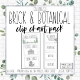 Brick & Botanical Galvanized Clip Chart Pack {Editable}